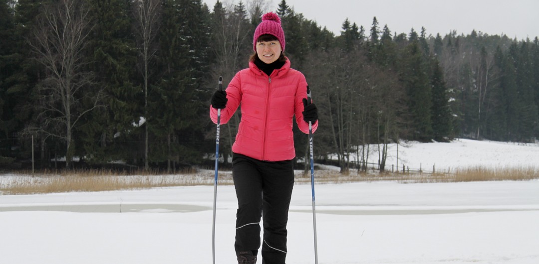 Diabetes, en del av livet. Maria på skitur