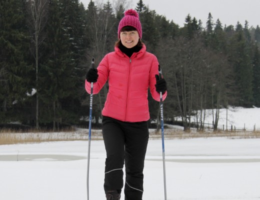 Diabetes, en del av livet. Maria på skitur