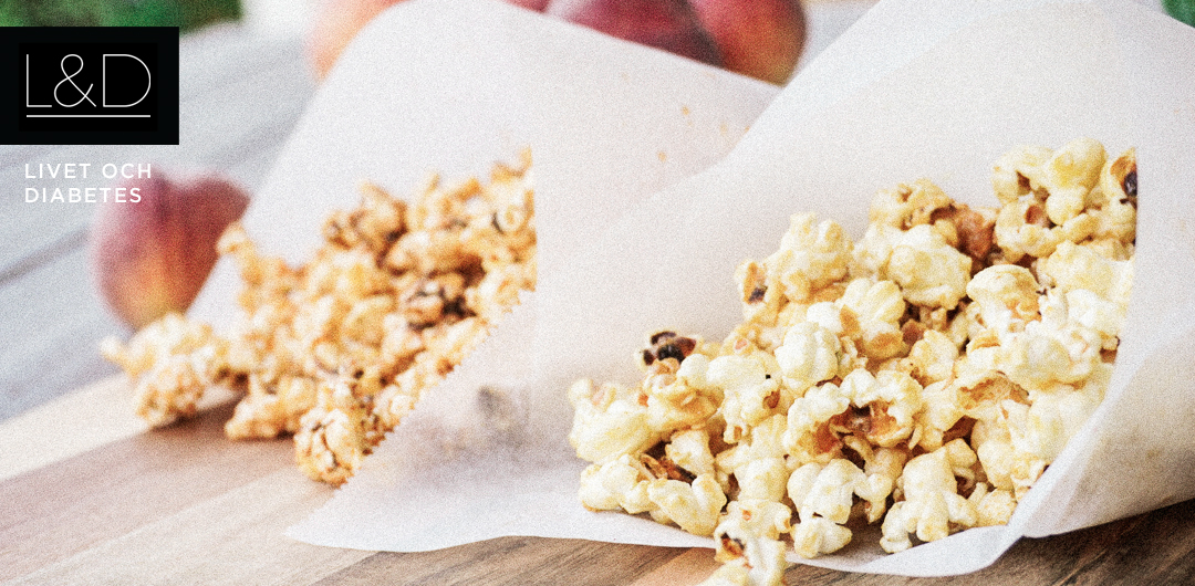 Smaksatta popcorn Livet och diabetes