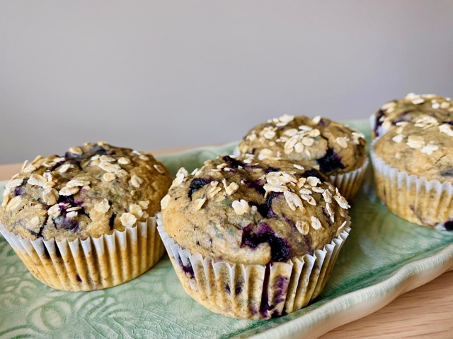 Blåbärsmuffins utan tillsatt socker