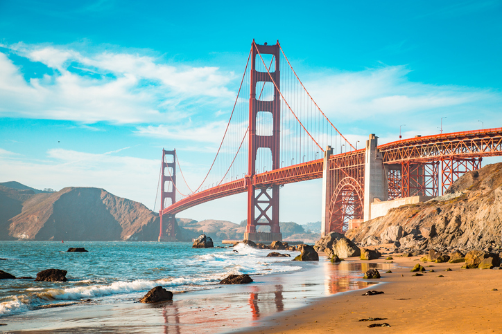 Golden Gate bridge, San Fransisco, USA. Långresa med diabetes i bagaget