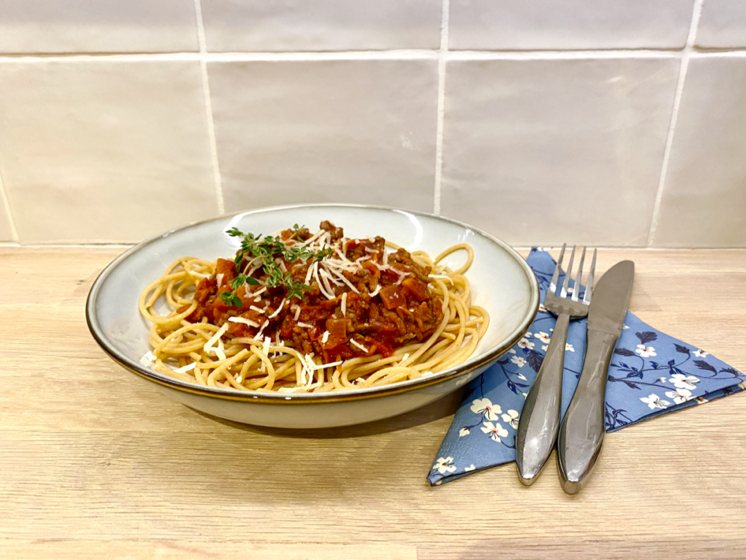 Spaghetti bolognese med en vardagstwist