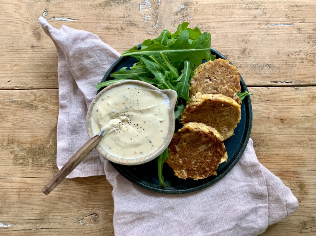 Tonfiskburgare med senapsdressing