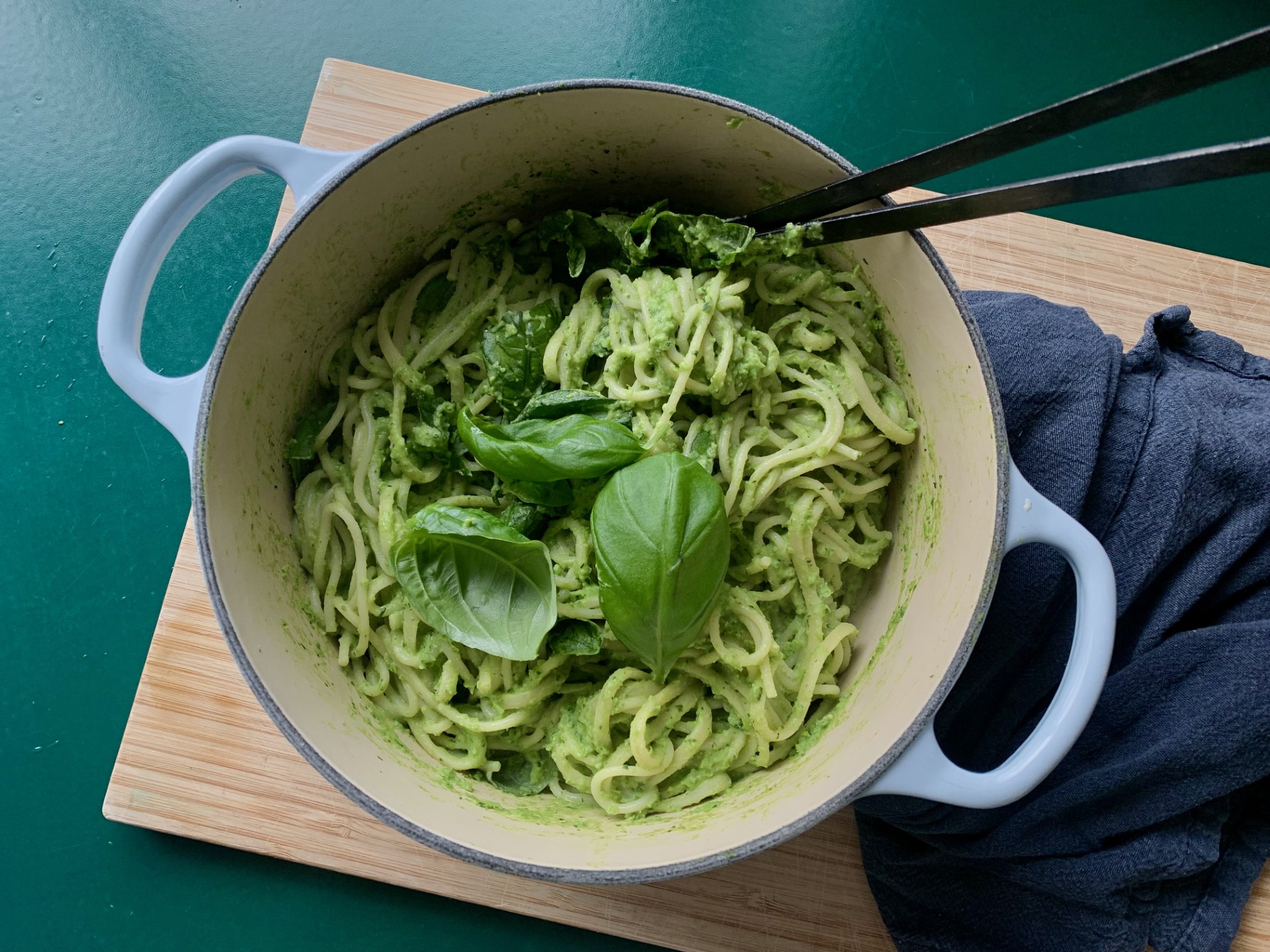 Grön pasta med ärt- och fetasås - Livet och diabetes