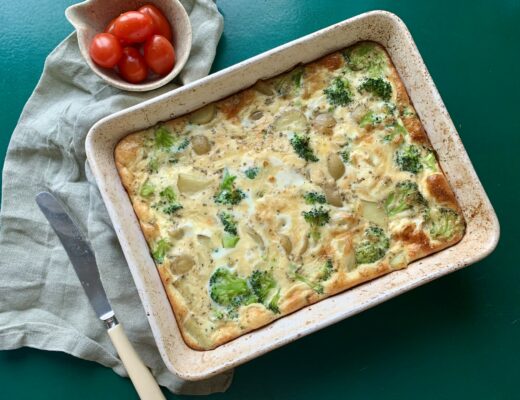 Ugnsgräddad broccoliomelett
