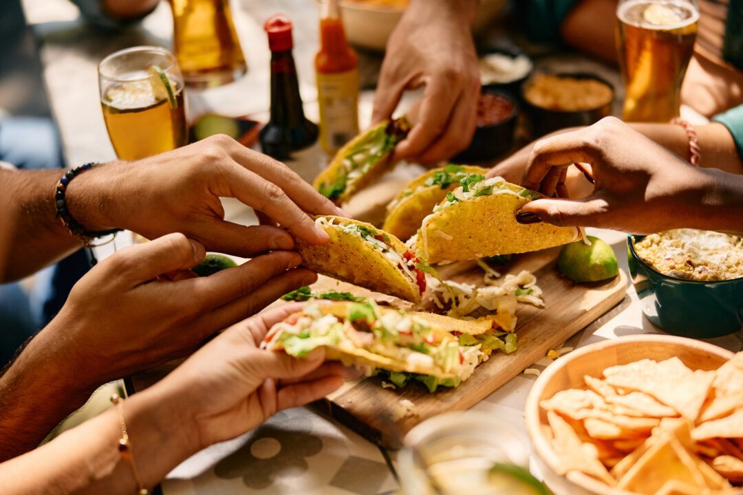 Hälsosam hemlagade tacos
