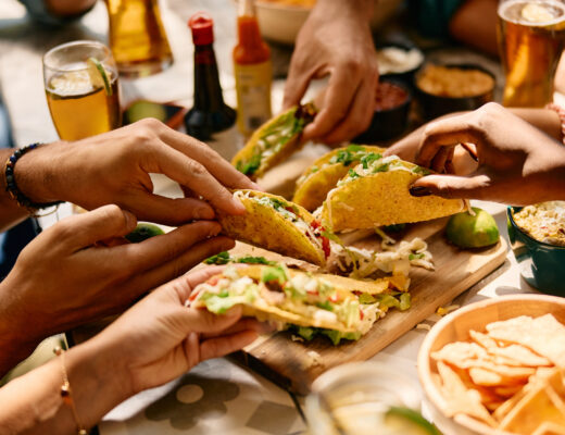 Hälsosam hemlagade tacos