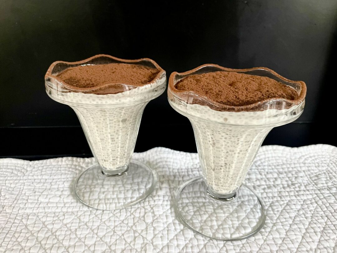 Chiapudding med smak av tiramisu