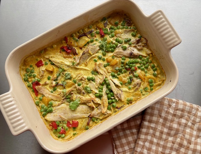 Ugnsbakad kycklingcurry