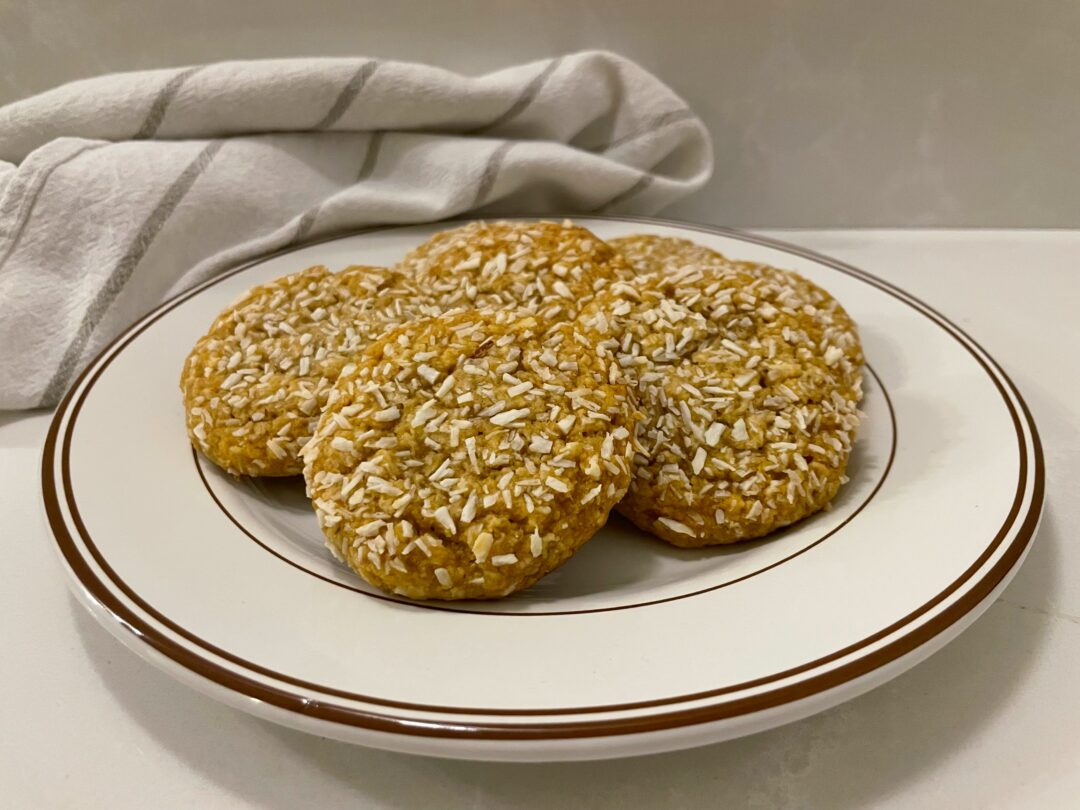 Jordnöts- och kokoscookies