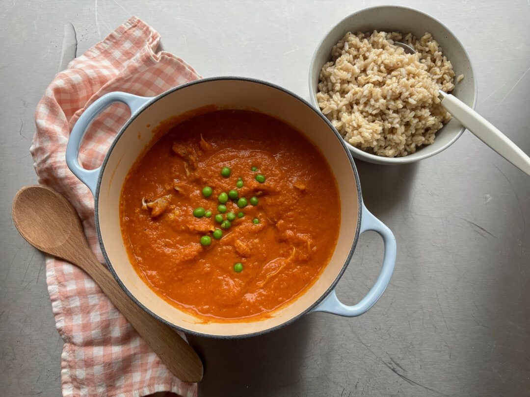 Masalasås med extra grönsaker