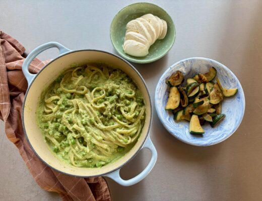 Grön ärtpasta