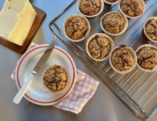 Proteinrik squash- och morotsmuffins med havre